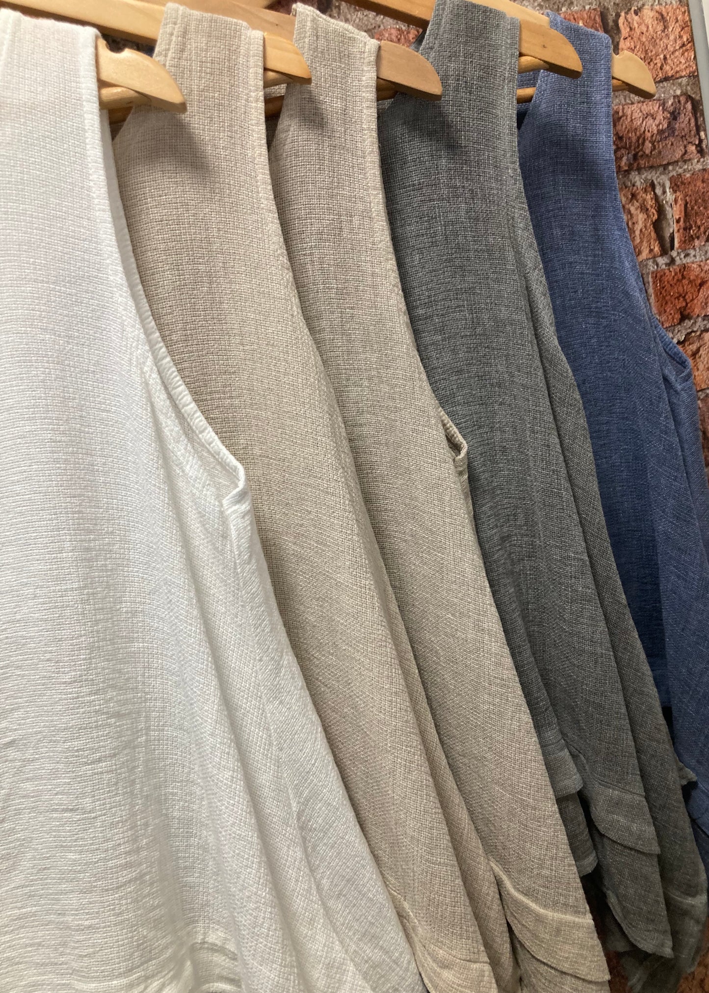 Sands - Washed Linen Sleeveless Top / Various Colours