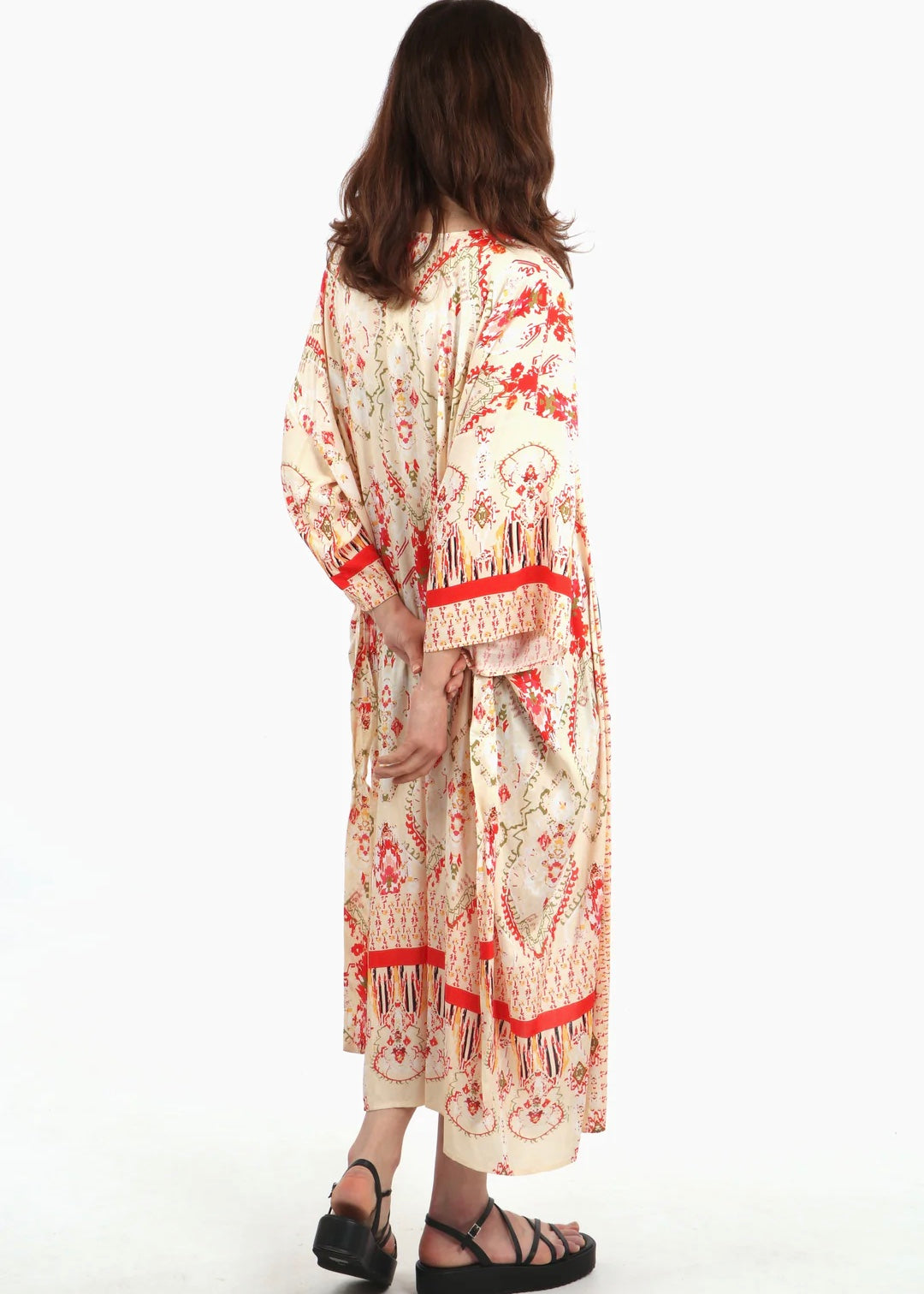 Sands - Long Kimono / Mandala Pink