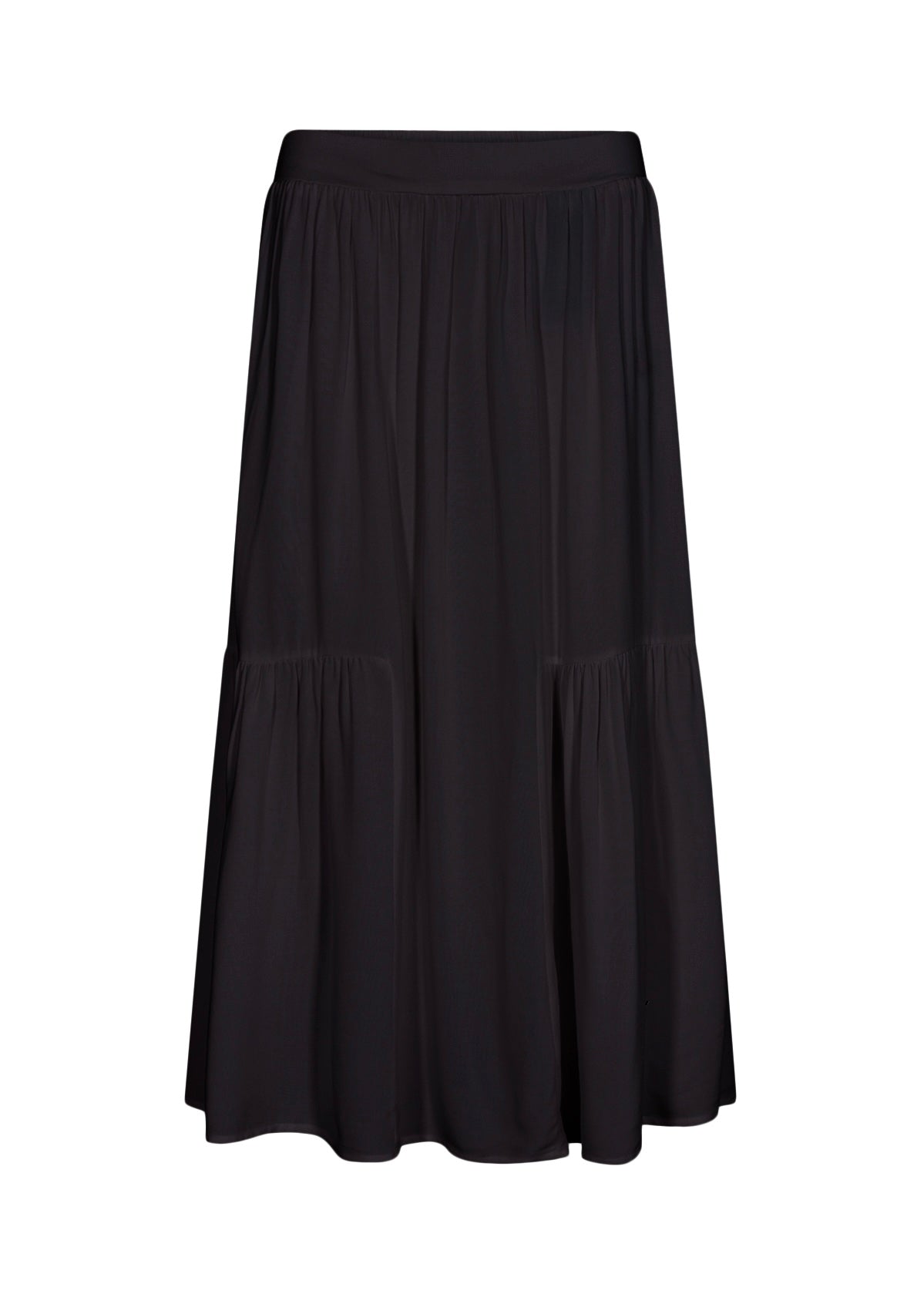 Soyaconcept - Radia Midi Tiered Skirt / Black
