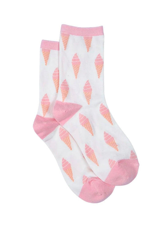 *MSH - Women’s Bamboo Socks / Pink Ice Cream