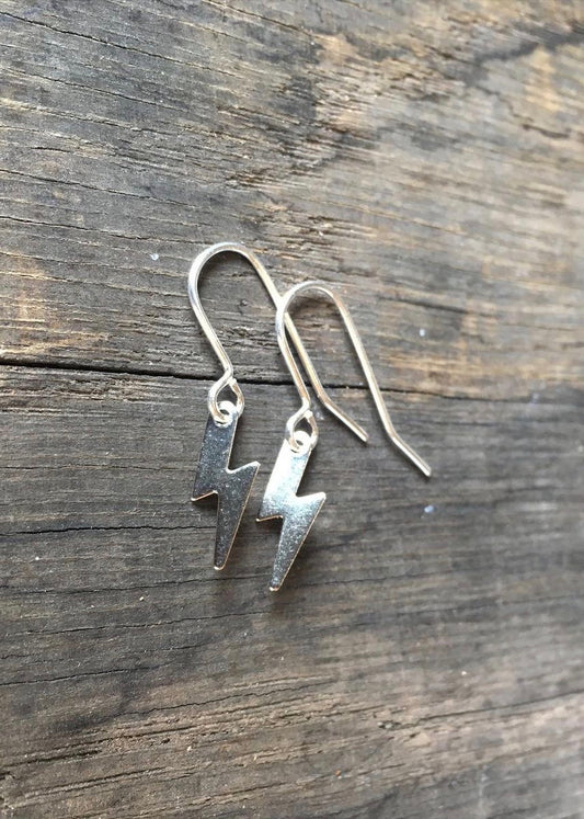 Stuff Made From Things - Tiny Lightning Bolt in Silver/Gold/Rose Gold Tone