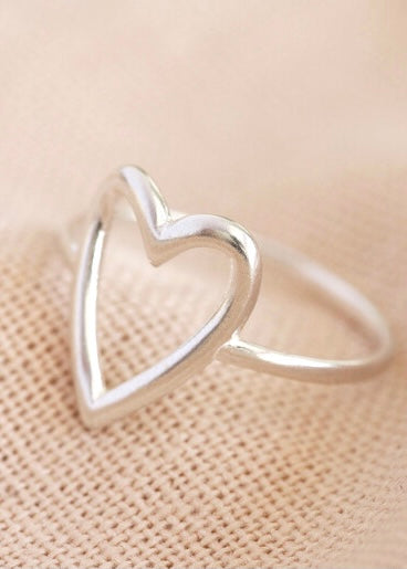 Lisa Angel - Sterling Silver Heart Ring*