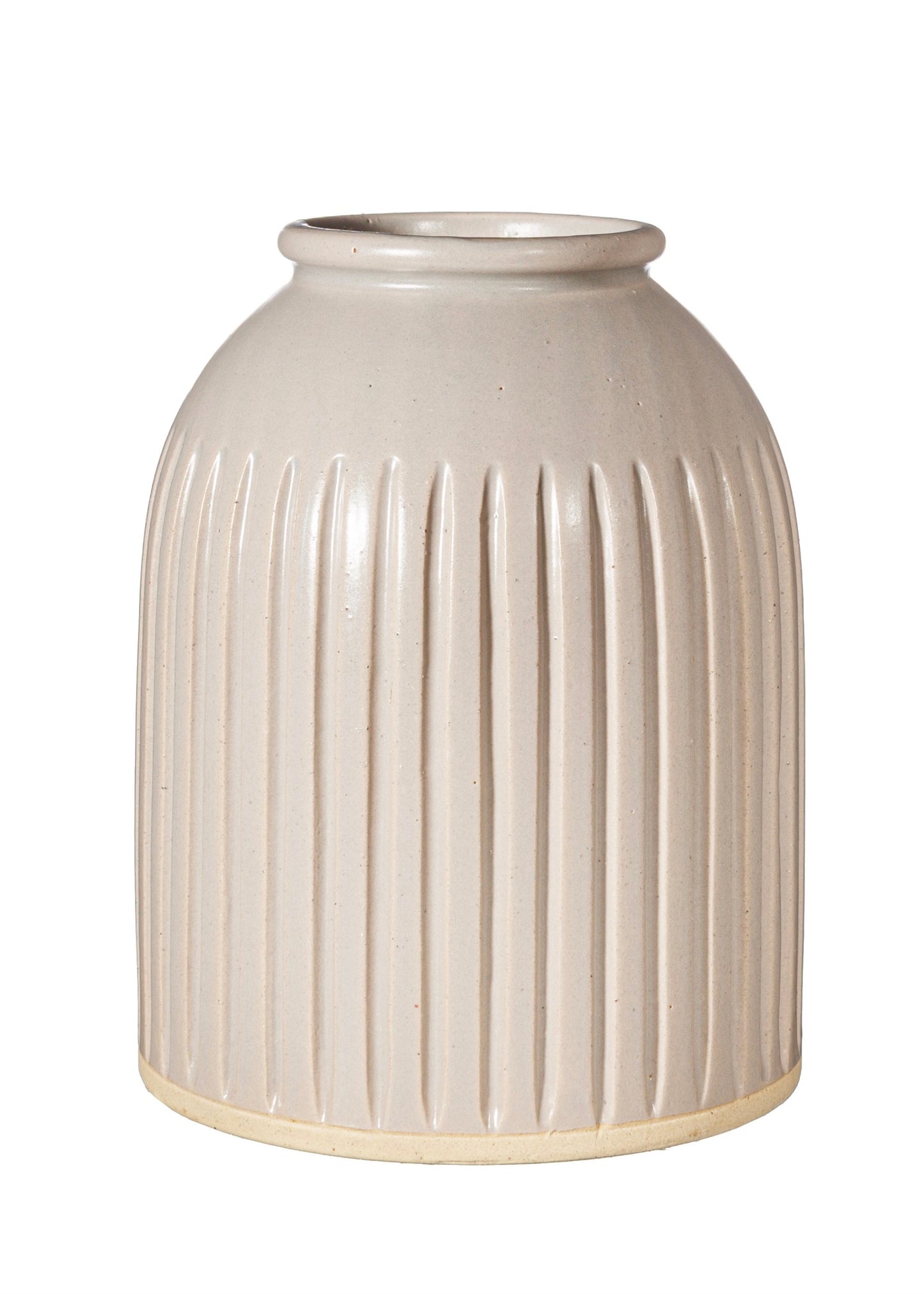 Sass & Belle - Grooved Vase Large in Grey