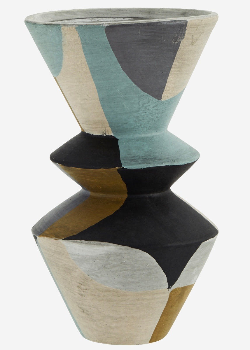 Madam Stoltz Large Handmade Abstract Vase