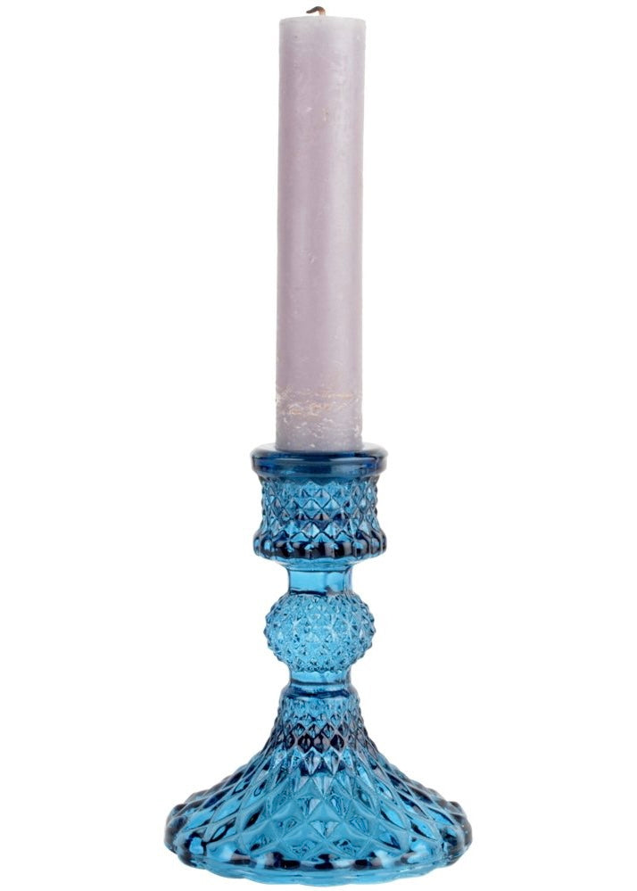 Sands Glass Candlestick Harlequin 3 Colours