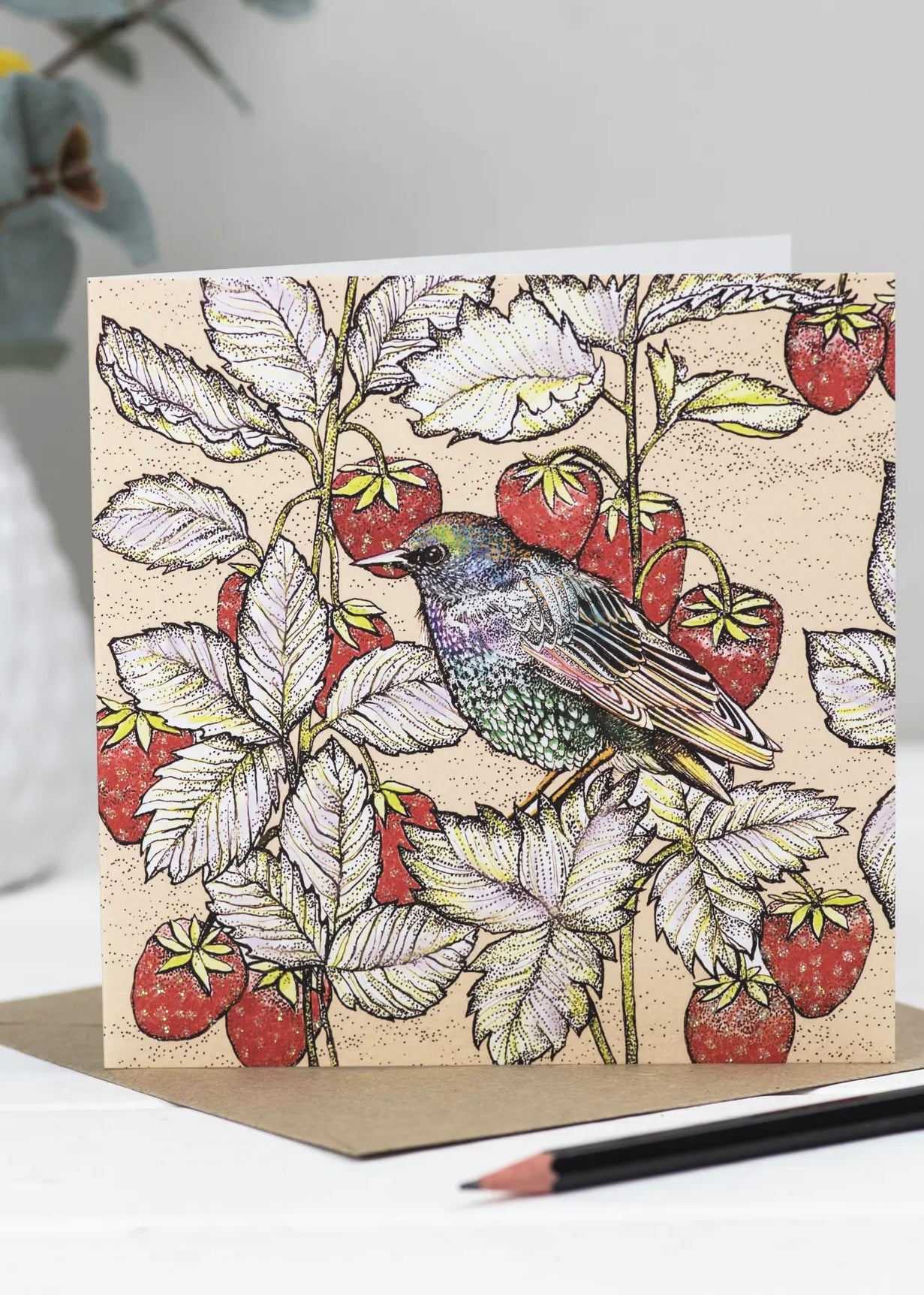 Fay's Studio Starling and Strawberries
