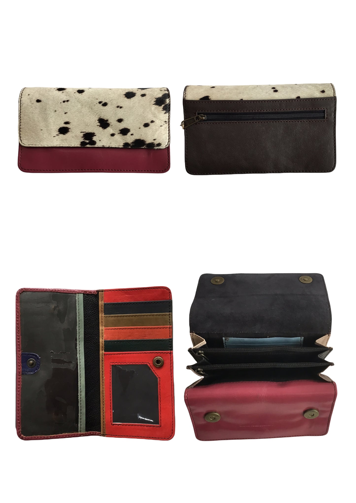 Gringo - Multi Leather & Fur Wallet Flap Over