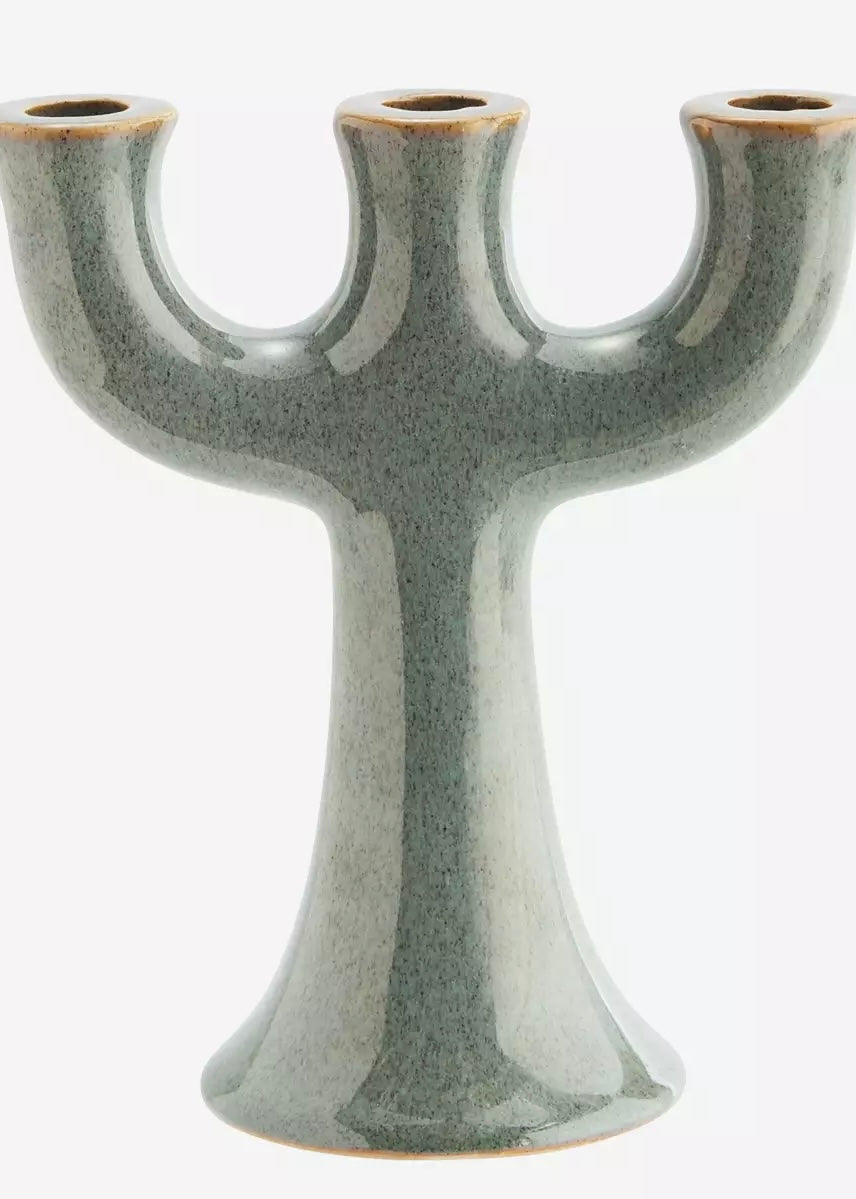 Madam Stoltz - Stoneware candle holder