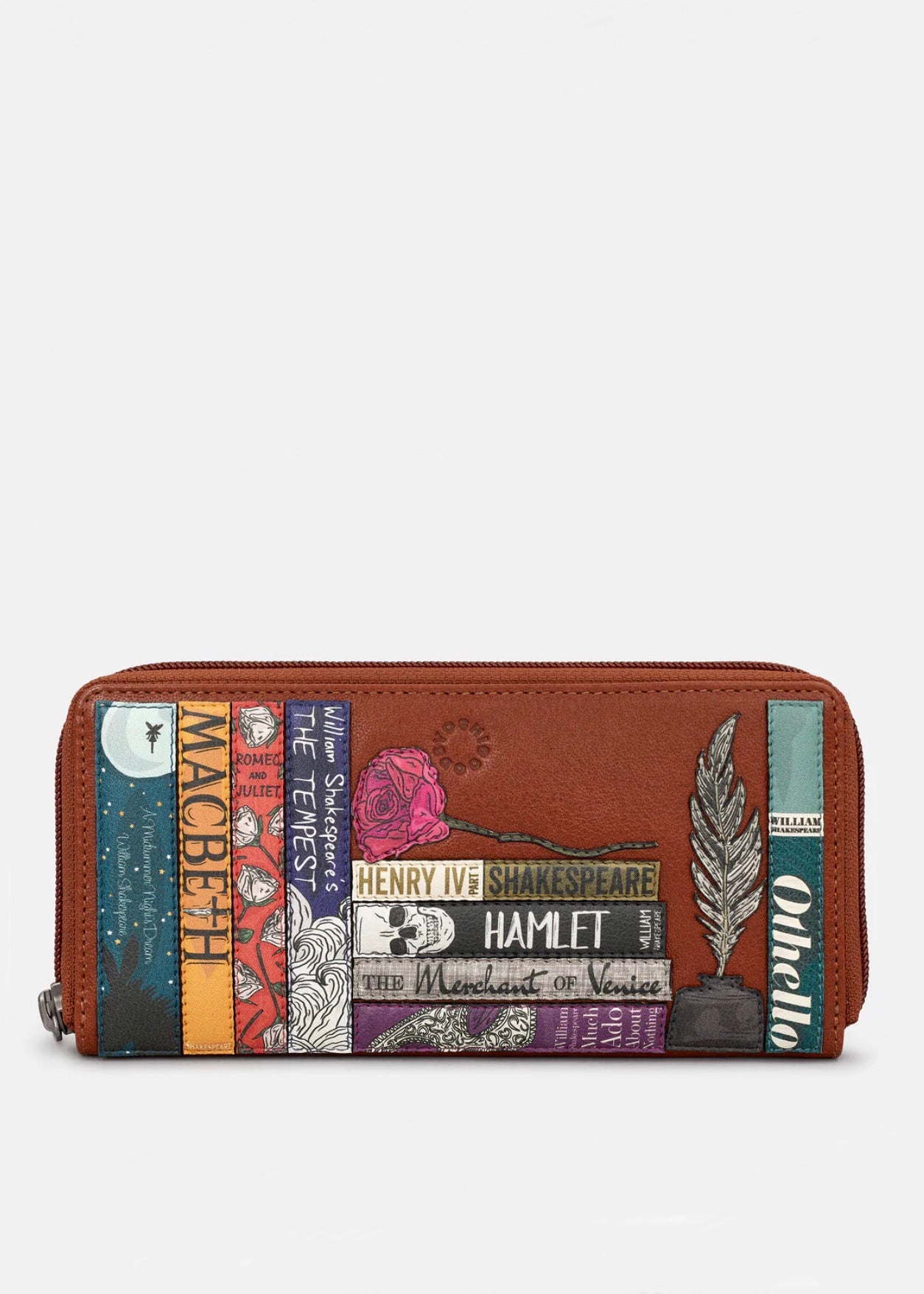 Yoshi Leather - Shakespeare Bookworm Brown Wallet