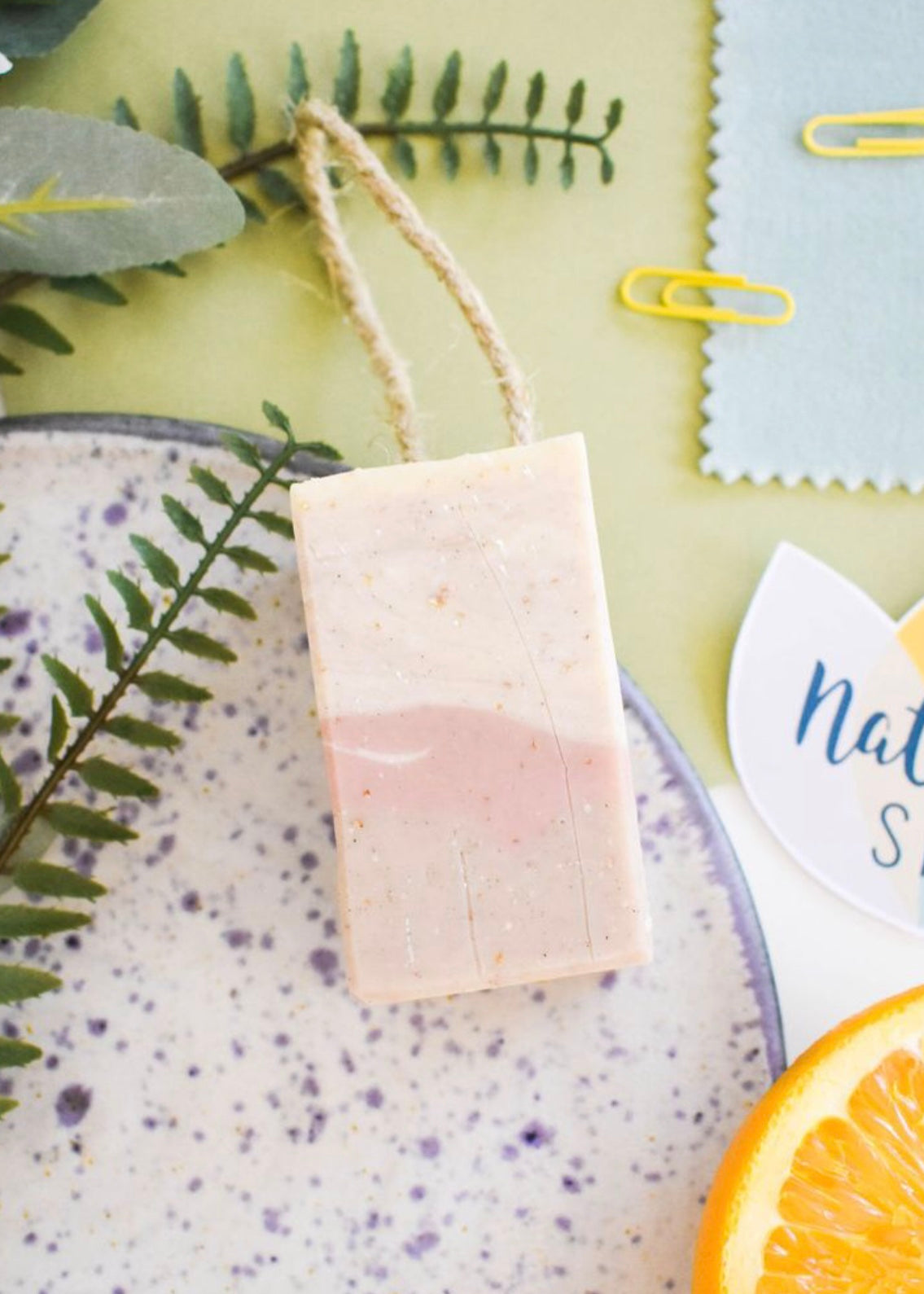 The Natural Spa - Soap on a Rope - Large - Patchouli Rose