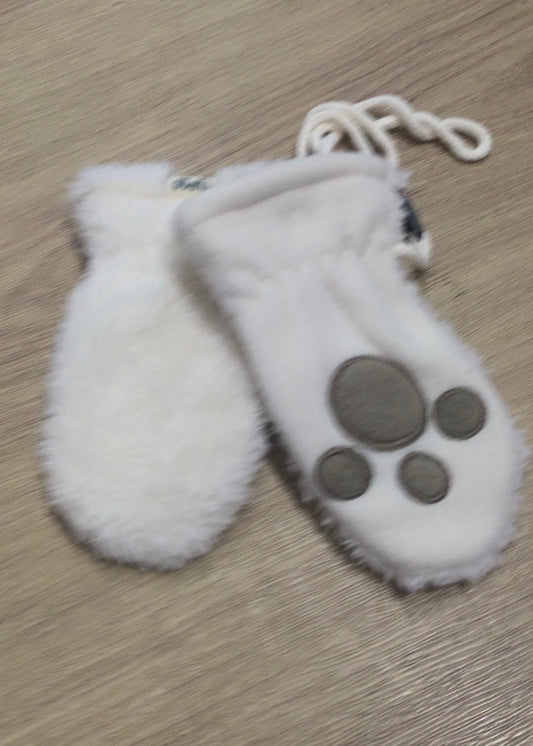 Barts Babies - Noa Paws cream fur mitts