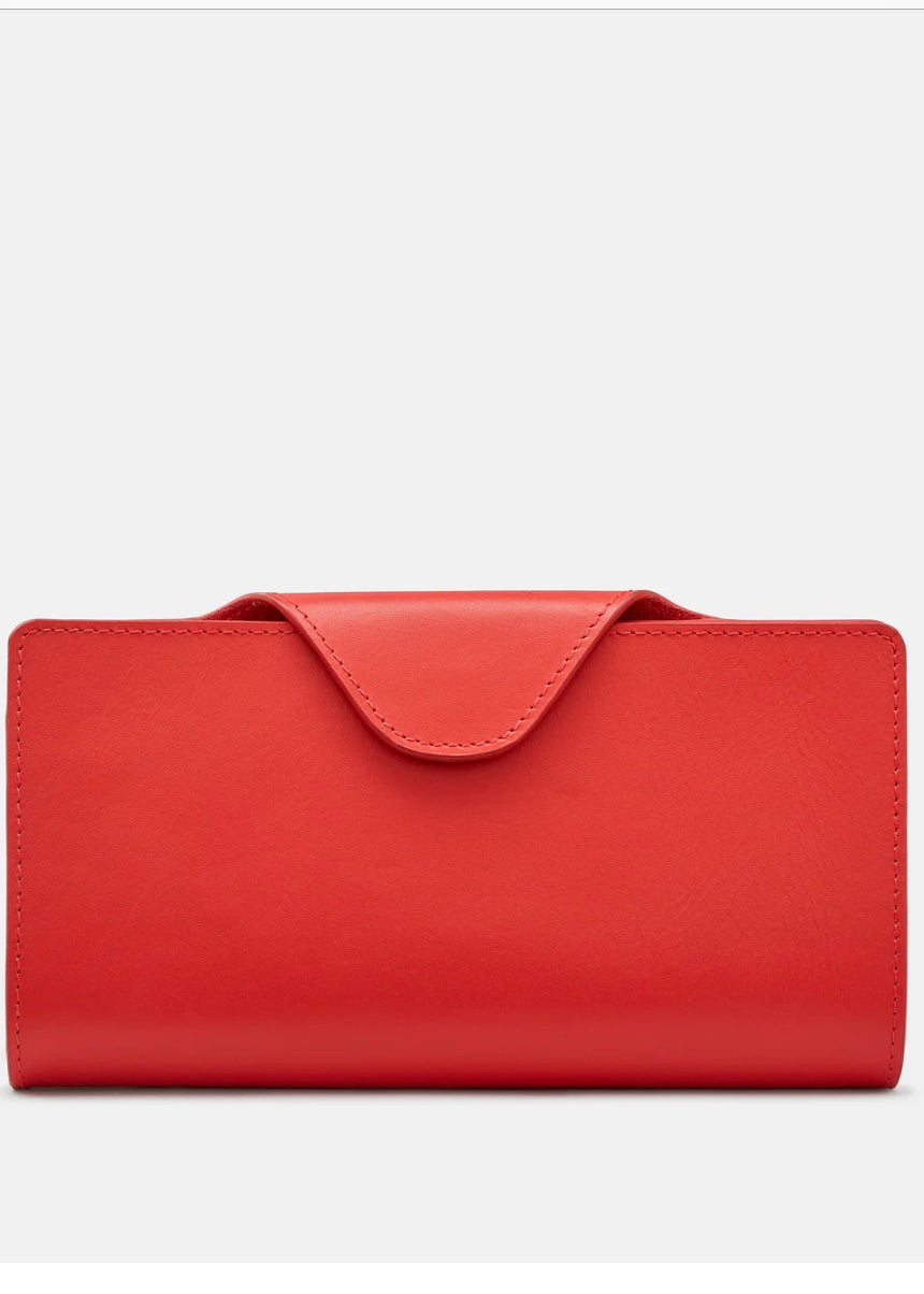 Yoshi Leather - Satchel Flap Purse / Red