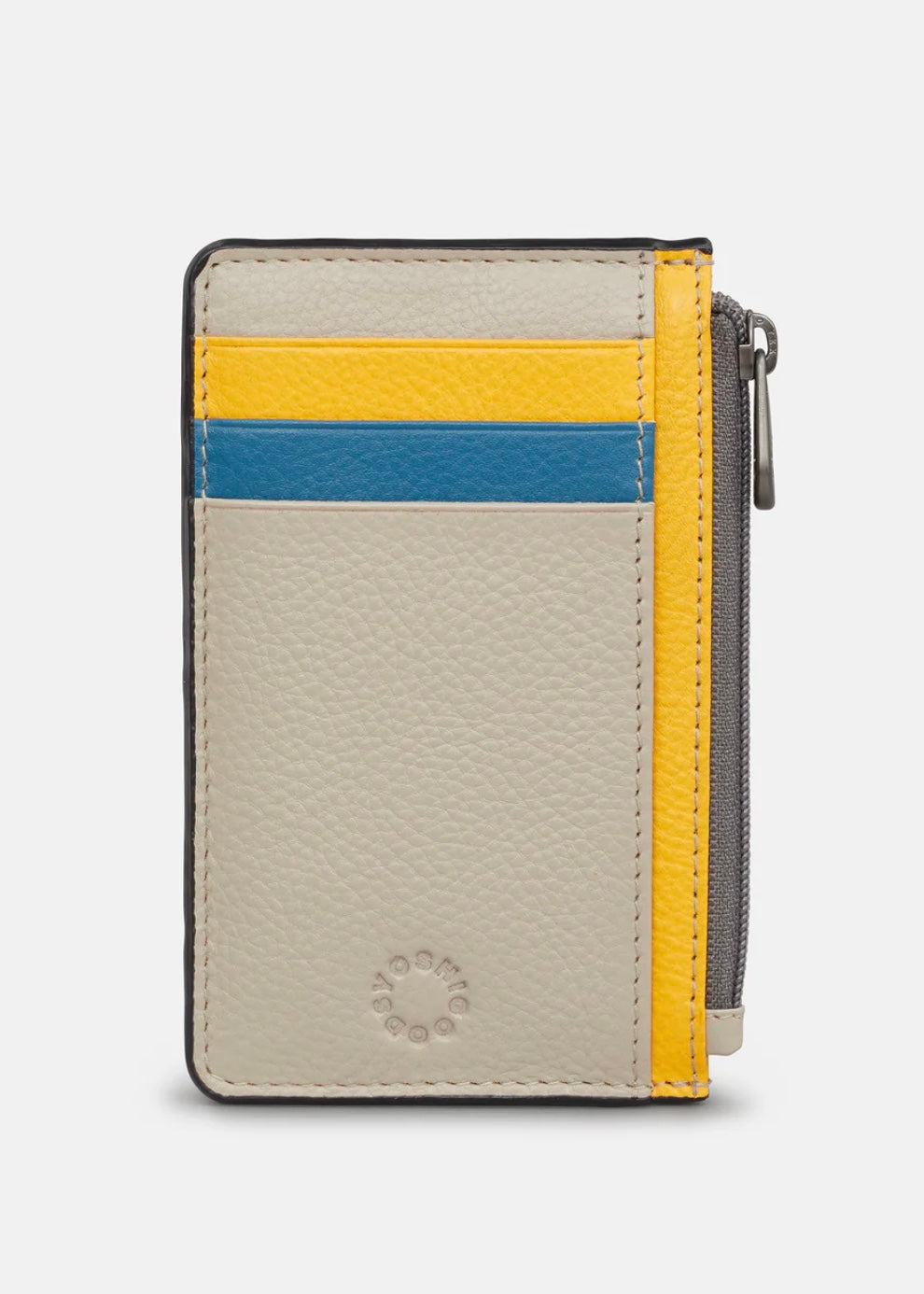 Yoshi Leather - Zip Top Card Holder / Coastal Colour Block