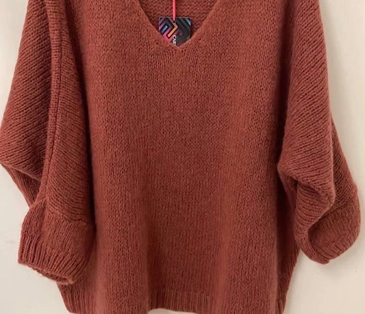 Sands - Mohair Mix Sweater / Tobacco