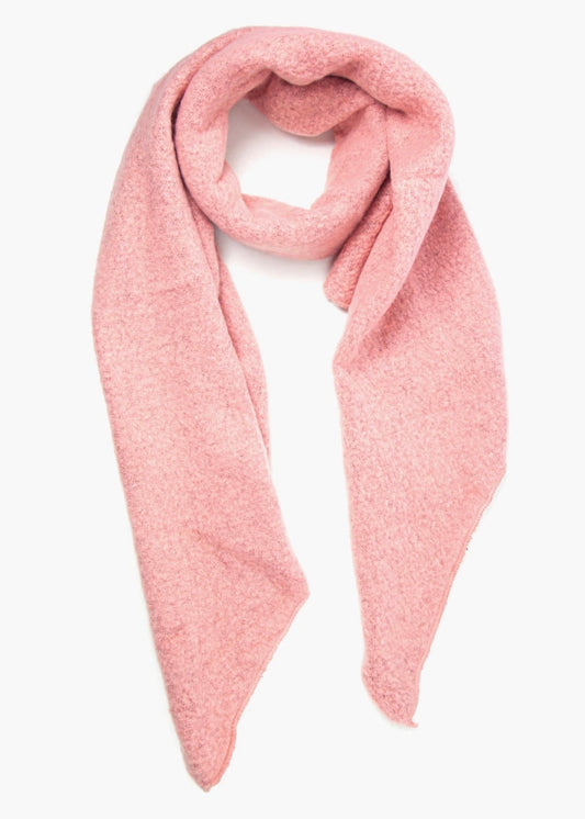 Sands -Asymmetric Blanket Scarf / Dusty Pink