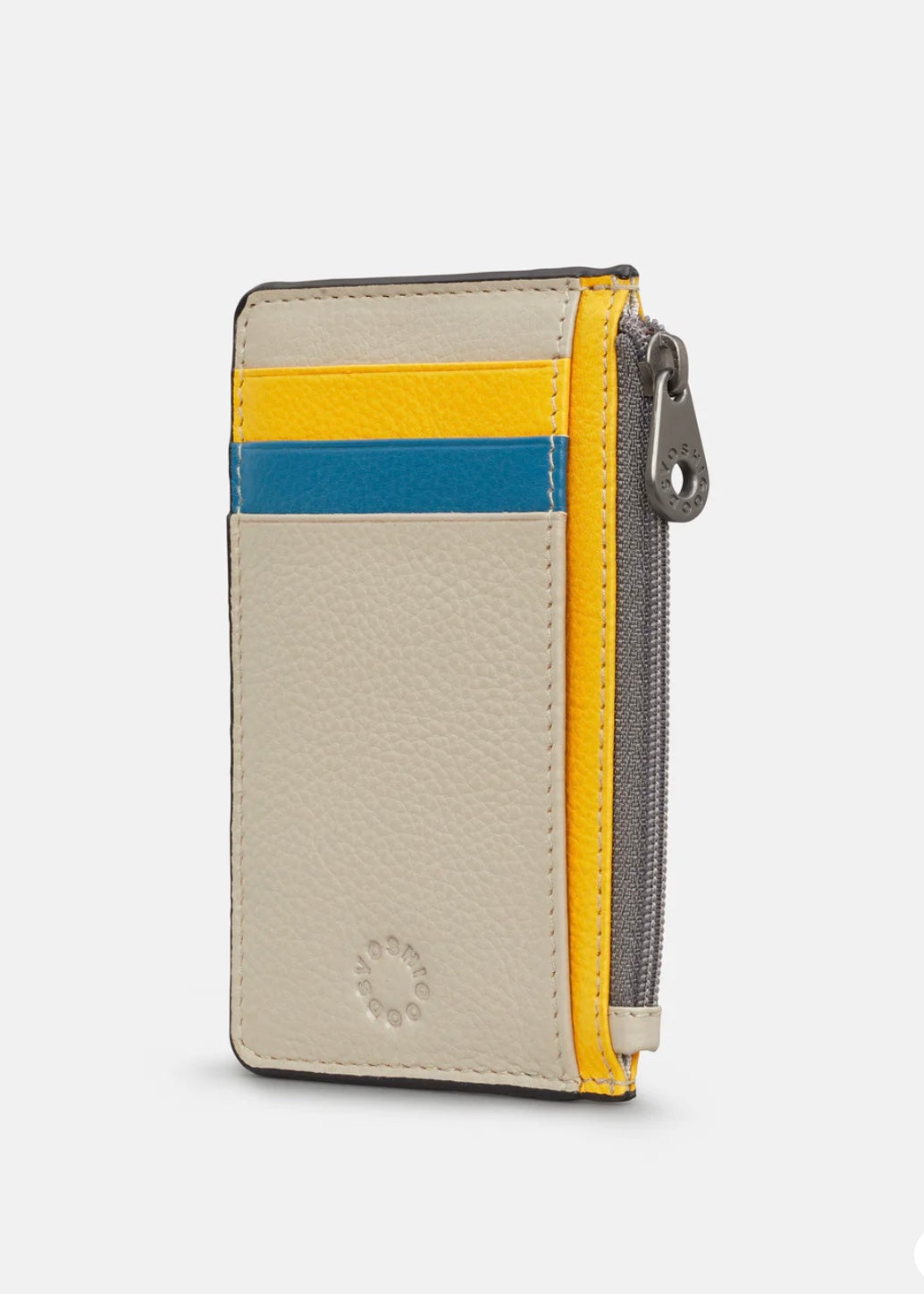 Yoshi Leather - Zip Top Card Holder / Coastal Colour Block