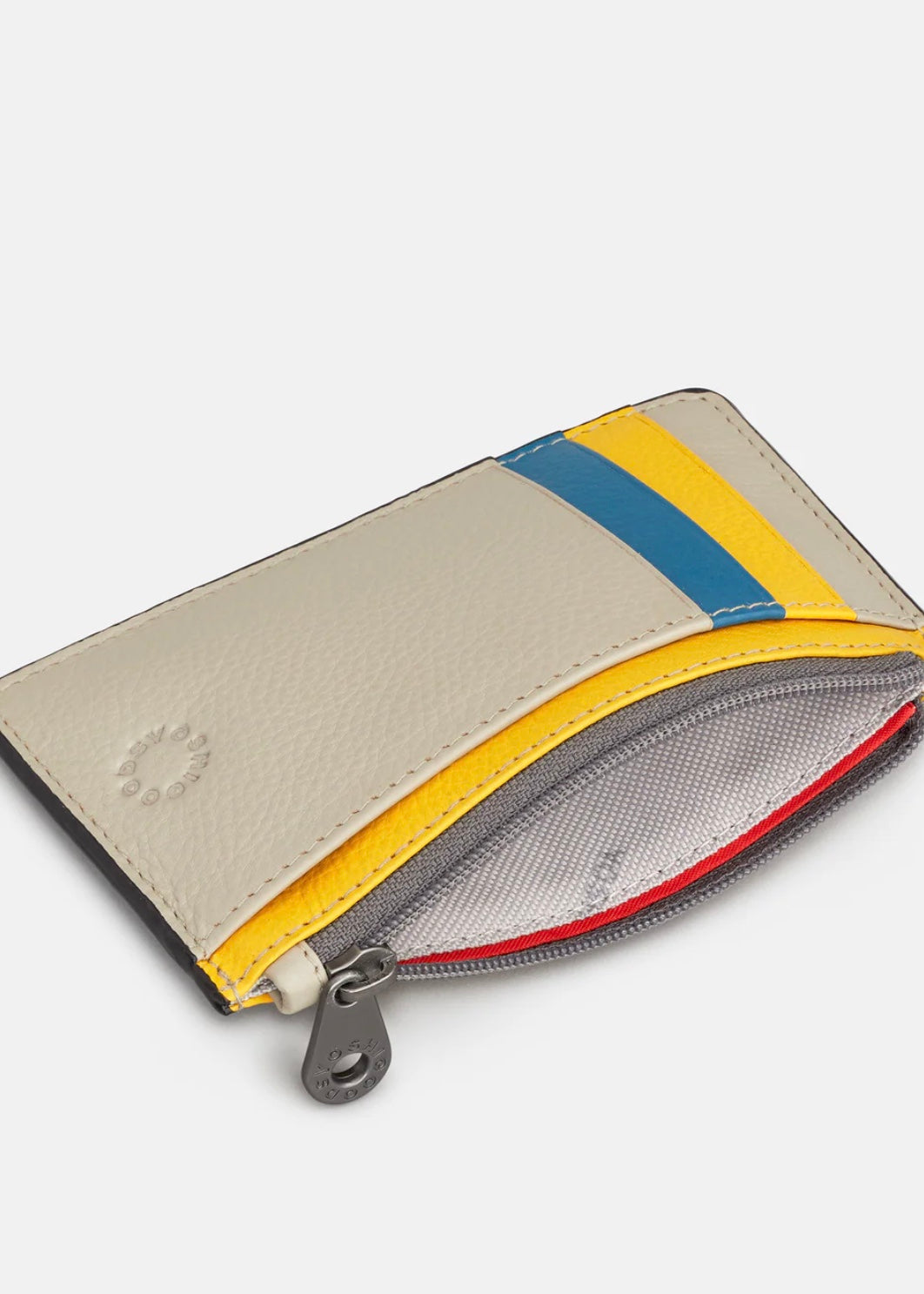 Yoshi Leather - Zip Top Card Holder / Coastal Colour Block