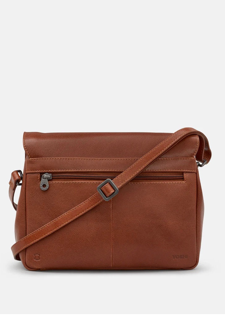 Yoshi Leather - Blexley Flap Over Bag / Brown