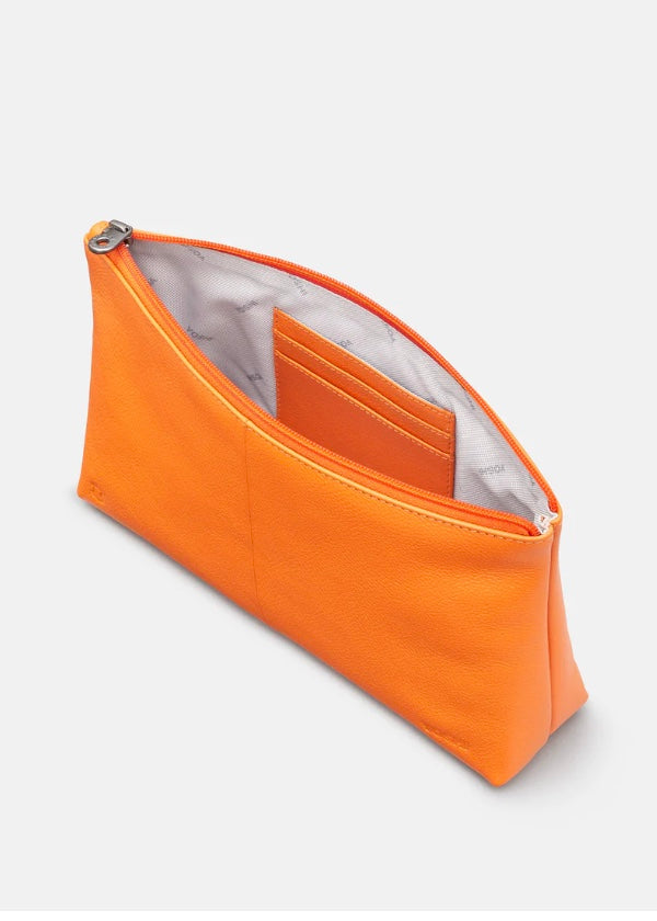 Yoshi Leather - Kensington Clutch / Orange