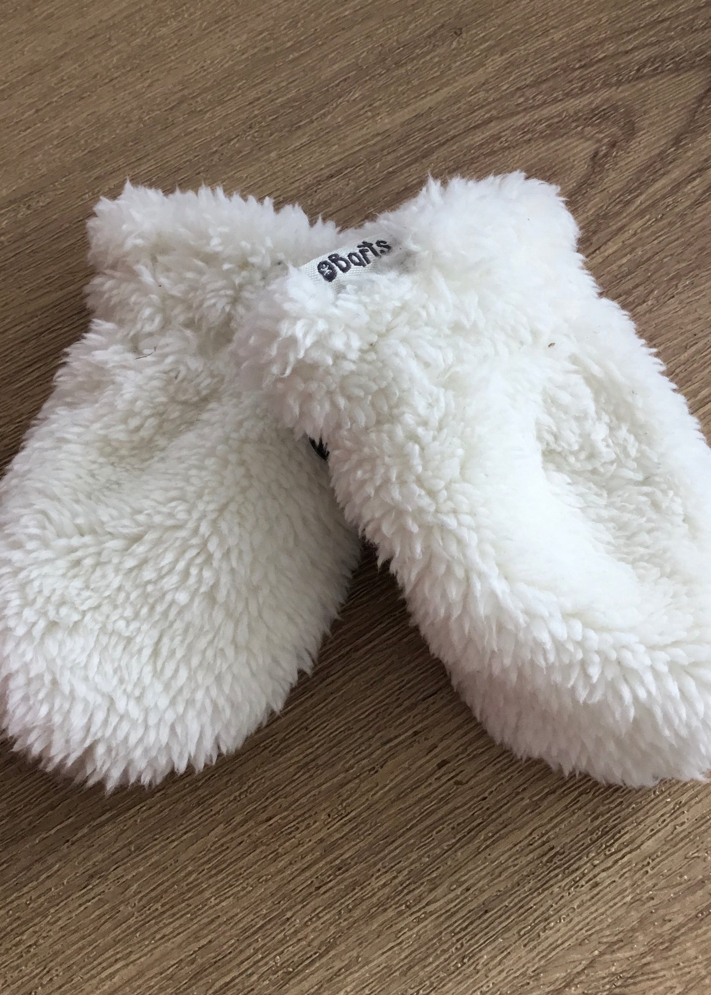 Barts Babies - cream fur mitts