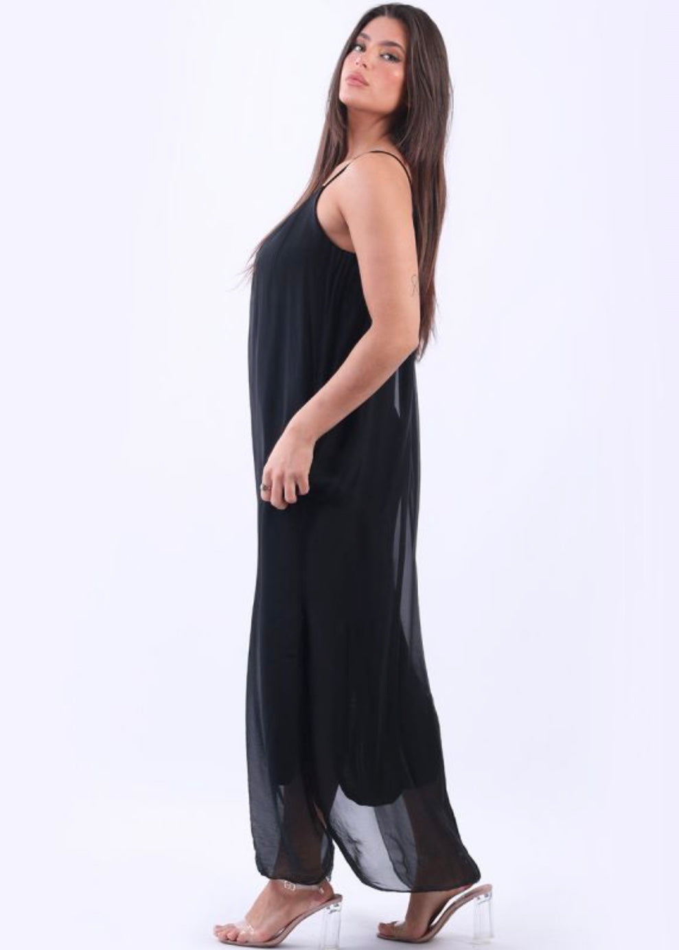 Sands - Silk Maxi Dress / Black