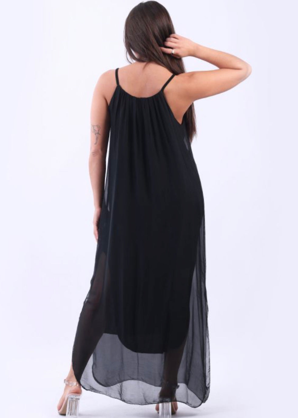 Sands - Silk Maxi Dress / Black