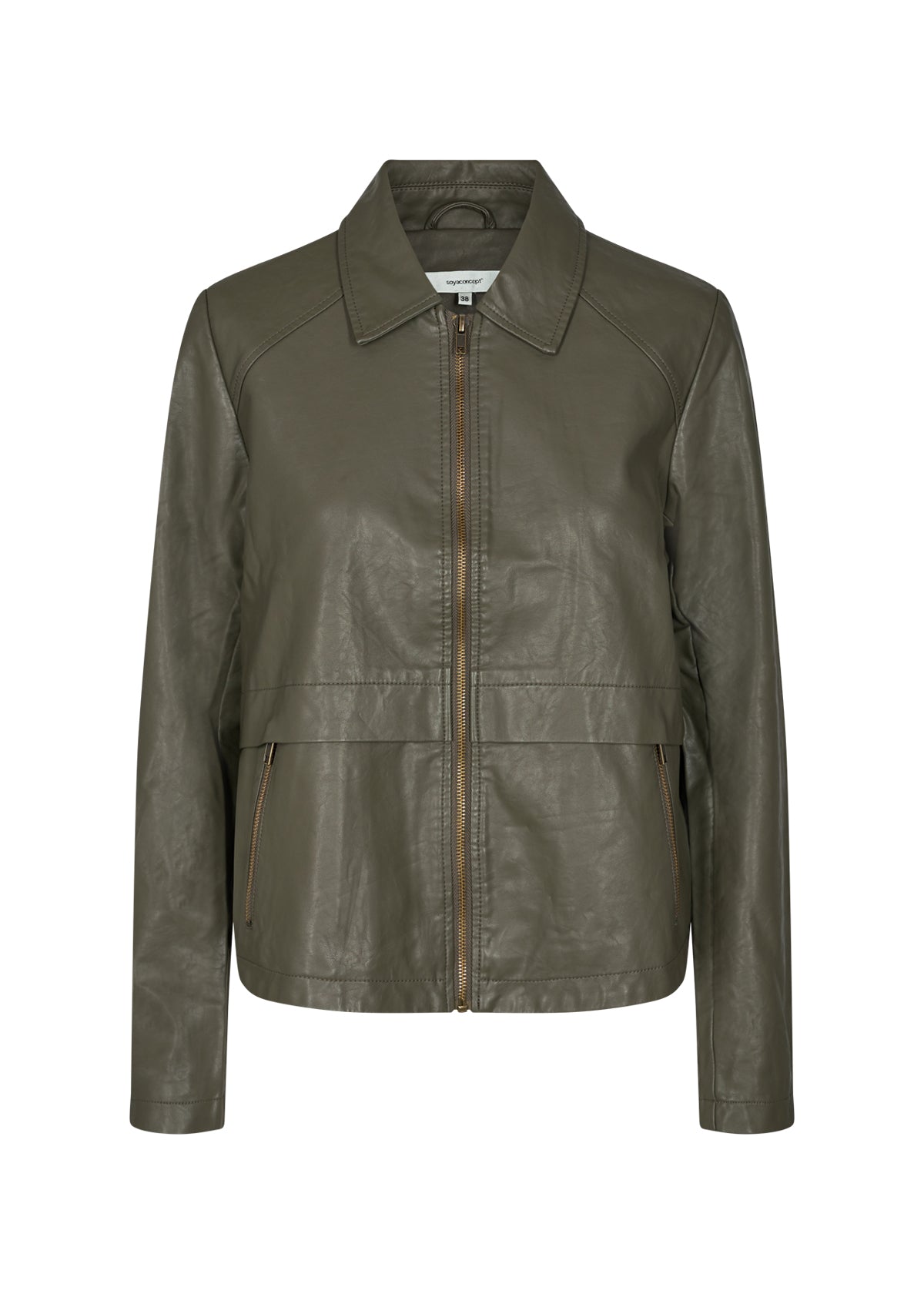 Soyaconcept - Gunilla Vegan Leather Jacket / Khaki