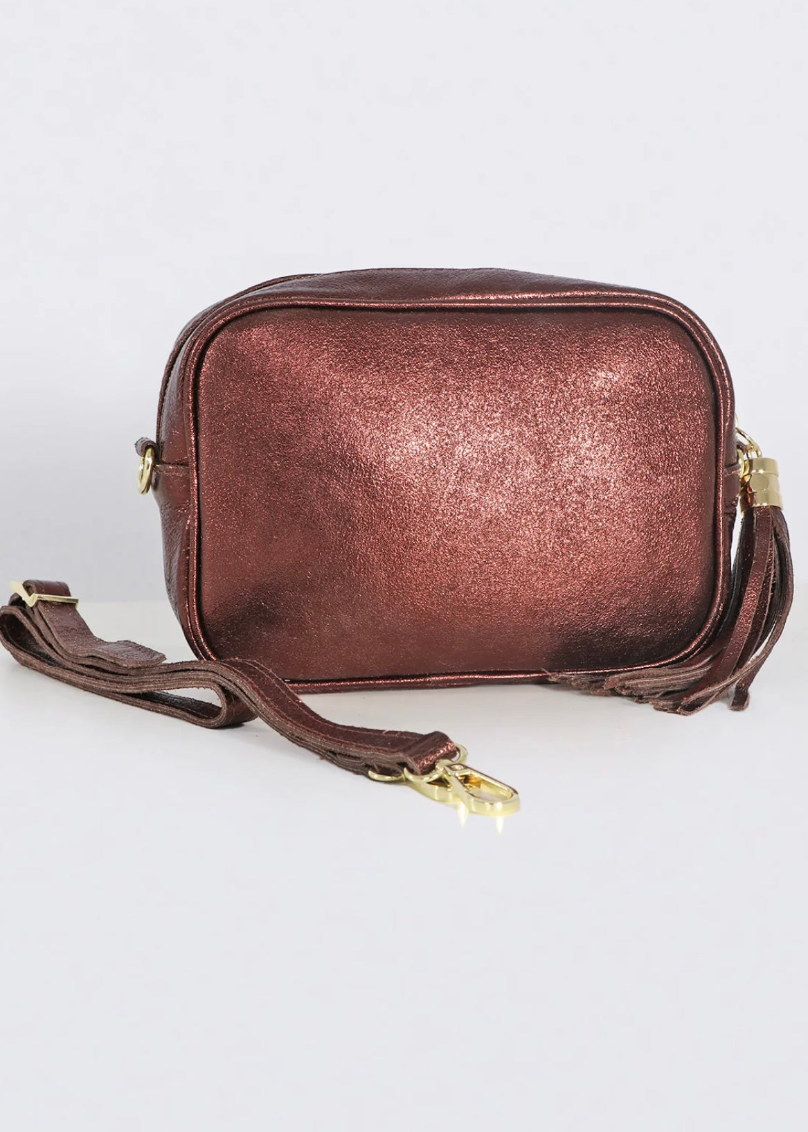Italian Leather Camera Bag / Copper