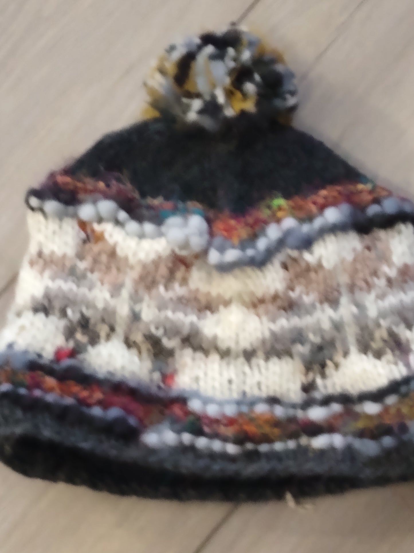 Handmade fairtrade bobble Hat - 4 colours