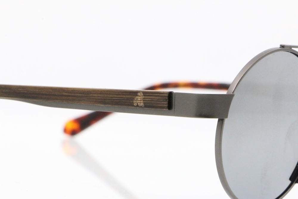 Swole Panda Bamboo Morpheus Sunglasses SILVER / SILVER LENSES - Sands Boutique clothing and gifts