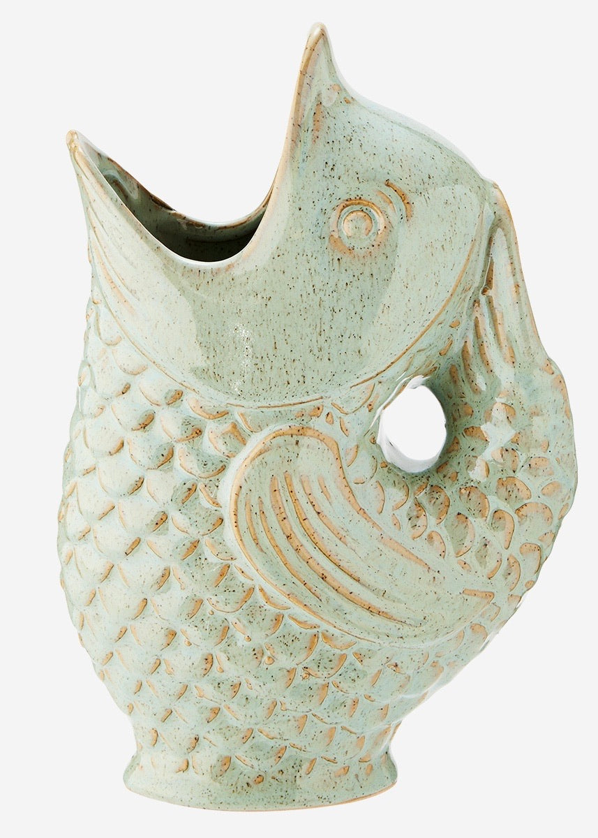 Madam Stoltz Fish Stoneware Jug/Vase*