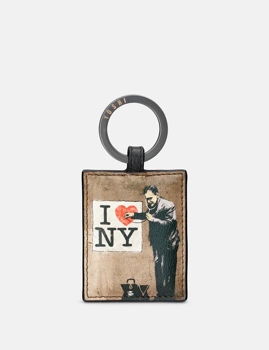 Yoshi Leather Banksy I Love New York Keyring