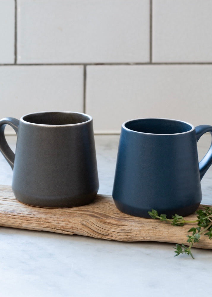 Stoneware Small Coffee Mug Slate Grey*