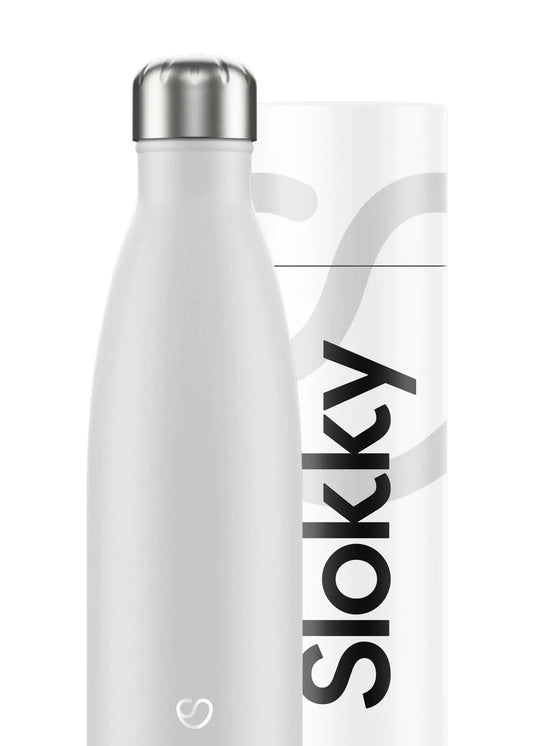Slokky Mono Wit Thermosfles & Drinkfles - 500ml