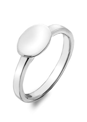 Silver Origins - Oval Pebble Ring*