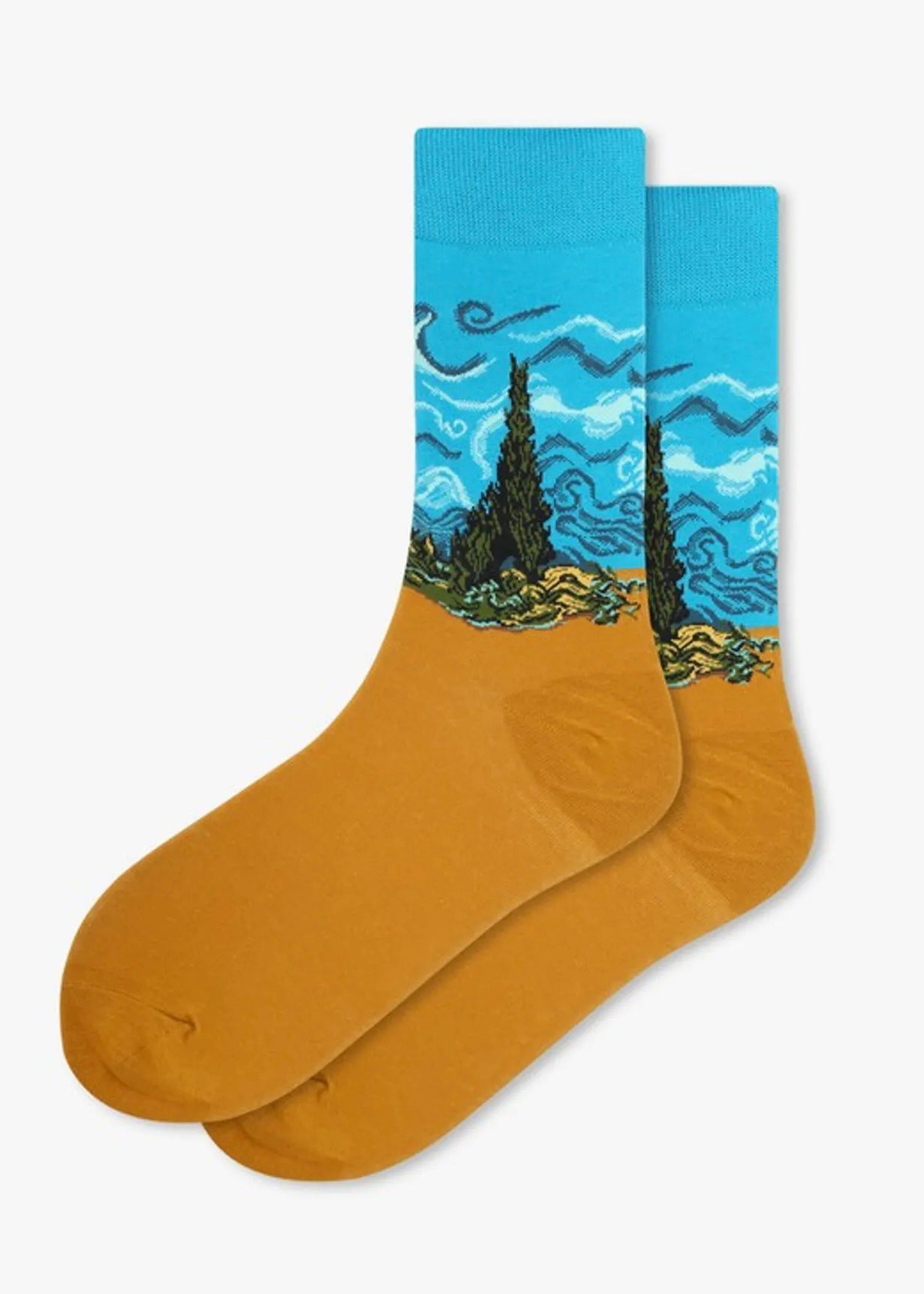 *The Masters Socks - The Wheatfield with Cypresses