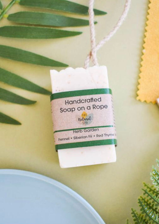 The Natural Spa - Soap on a Rope - Large - Herb Garden