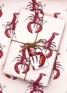 Francesca Kemp - Lobster Love Gift Wrap & Tag