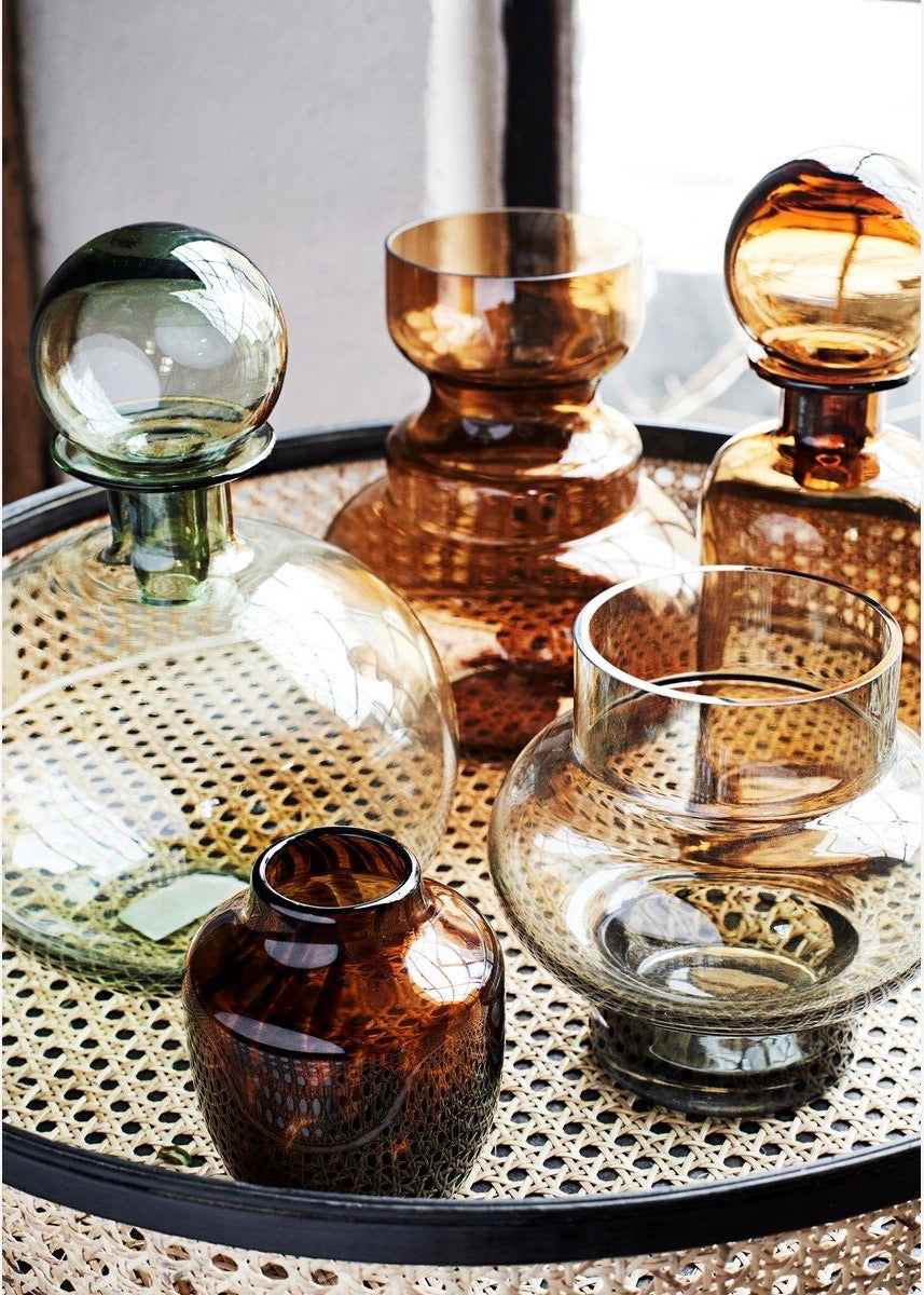 Madam Stoltz Round Glass Vase*