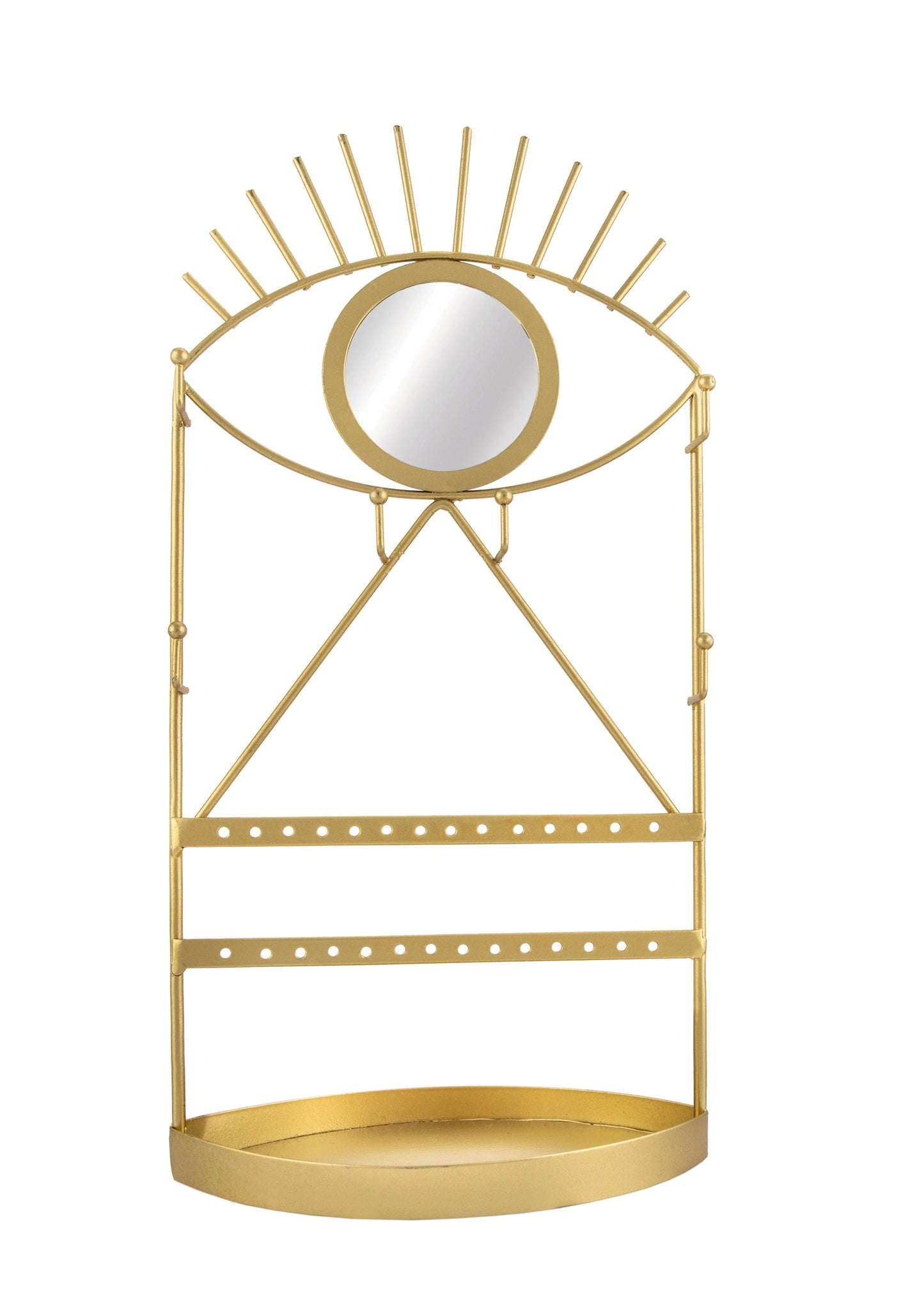 Sass and Belle Gold Eye See You Jewellery Holder With Mirror
