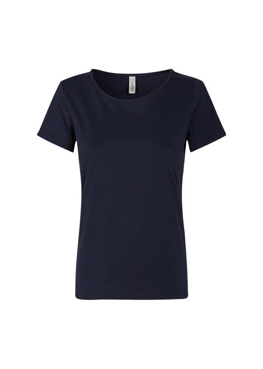 Soya Concept Cotton Mix Navy Classic T Shirt *