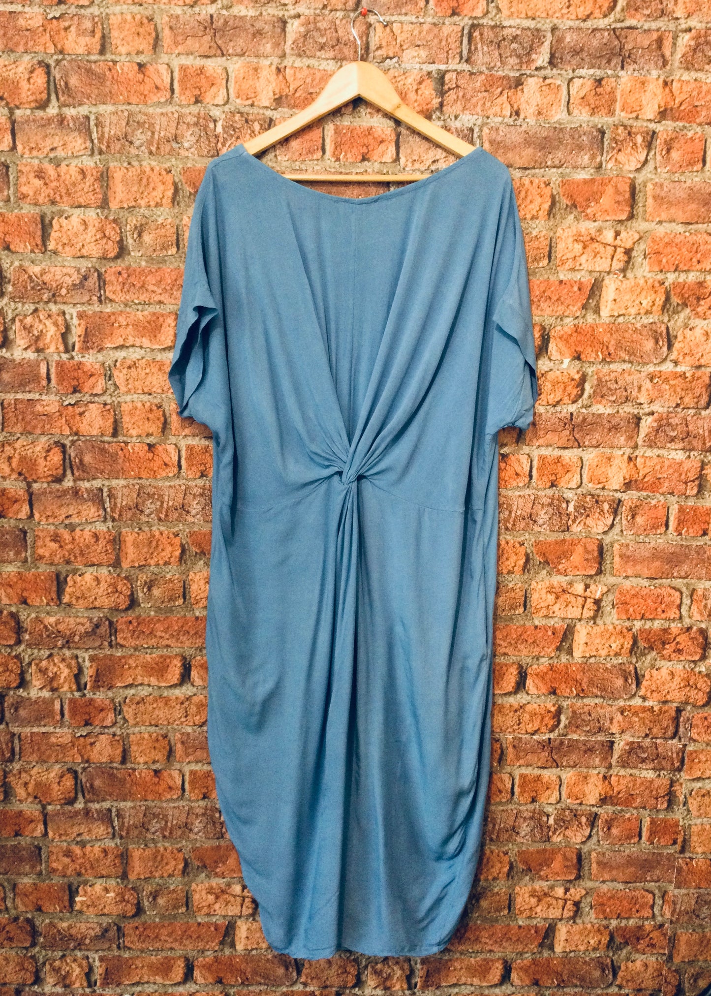 Sands - Draped dress with knot back detail*