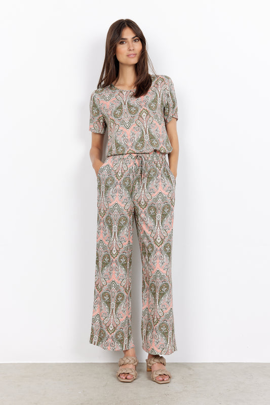 Soyaconcept - Kija Trousers / Coral Paisley