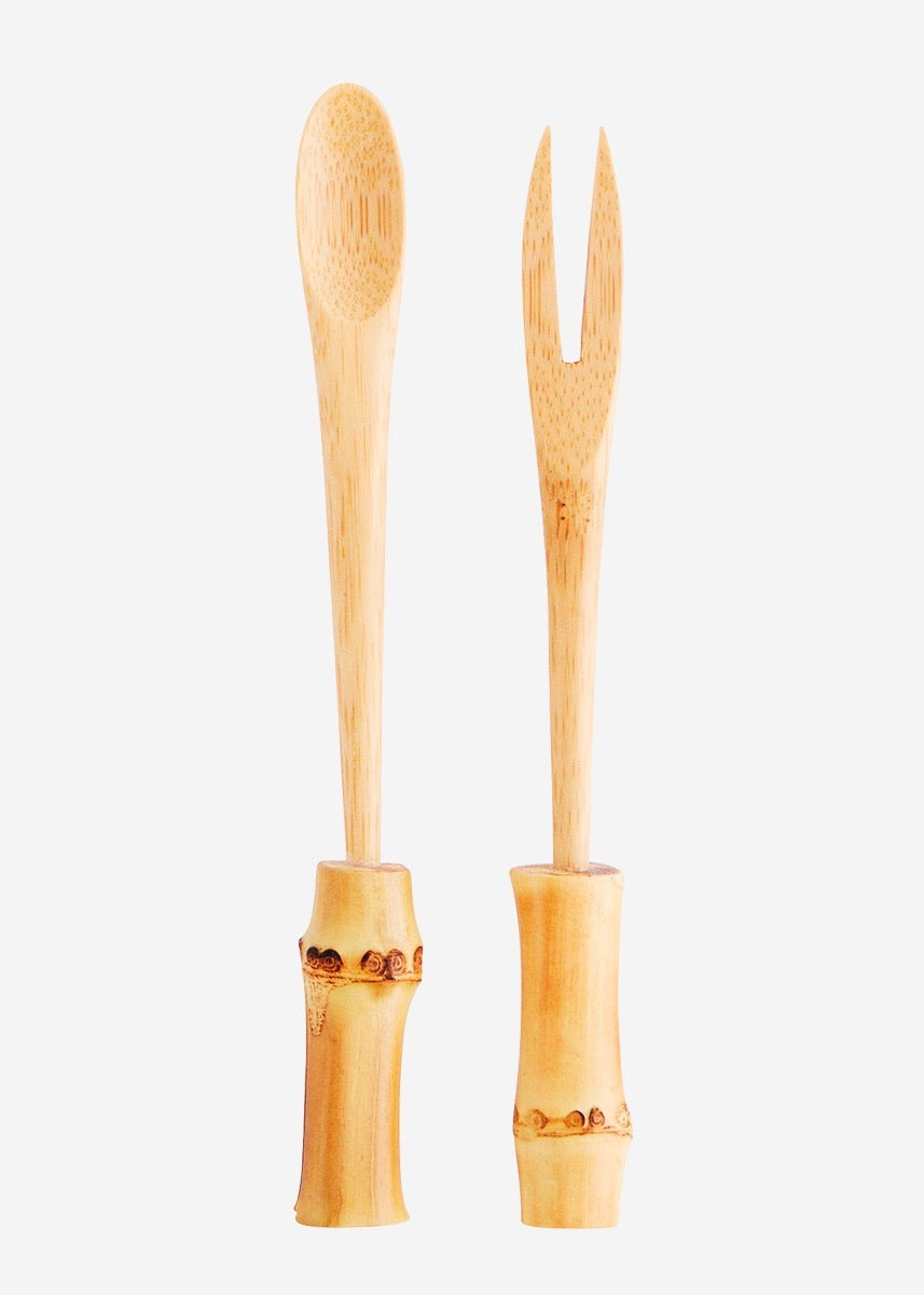 Madam Stoltz Bamboo Cutlery Set