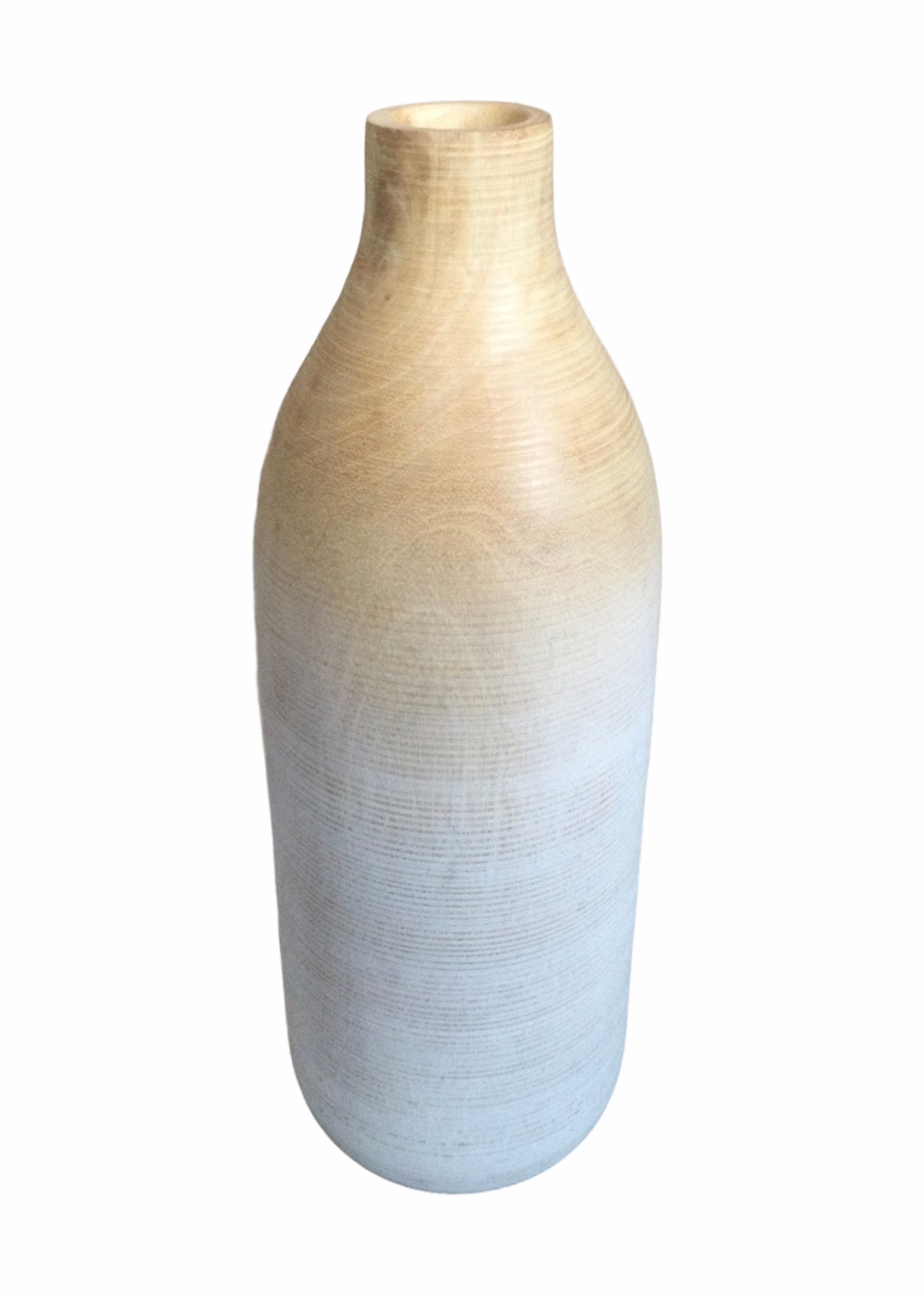 Wooden Striped Vase