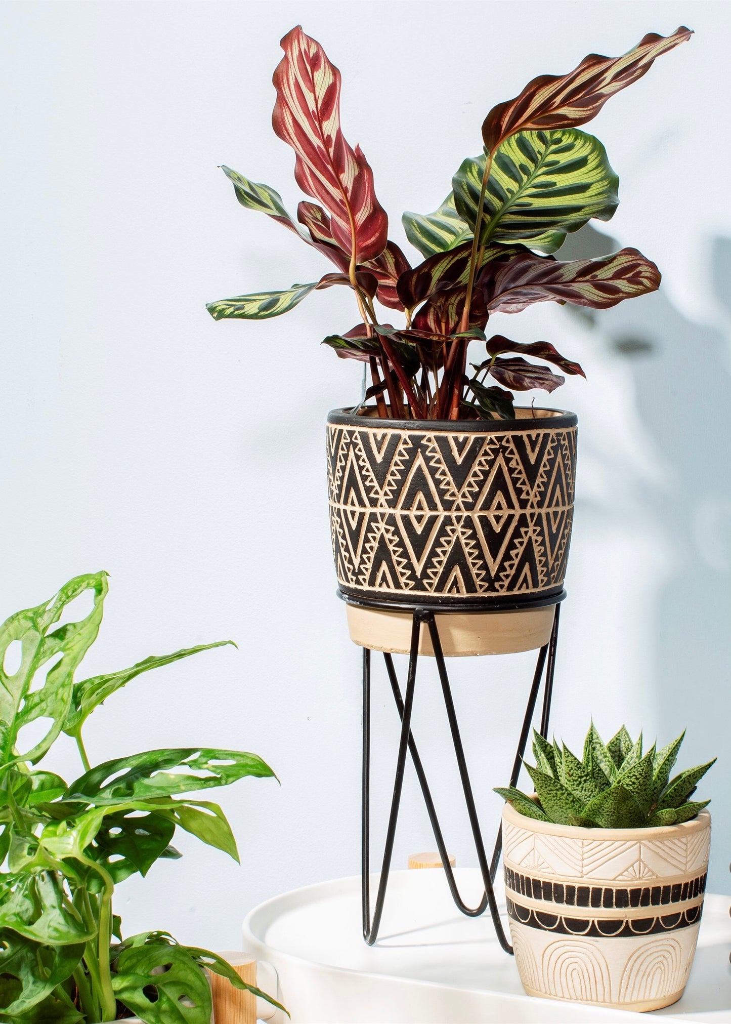 Sass and Belle Nomads Planter With Wire Stand