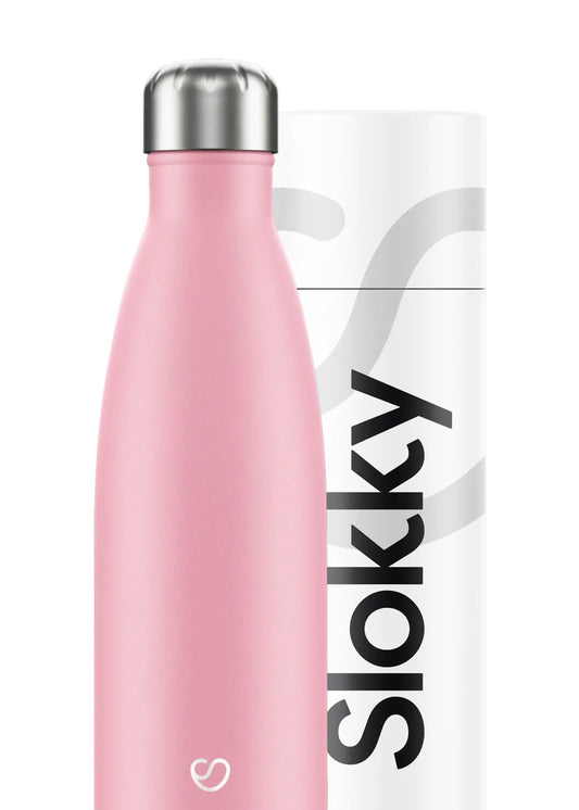 Slokky Pastel Roze Thermosfles & Drinkfles - 500ml