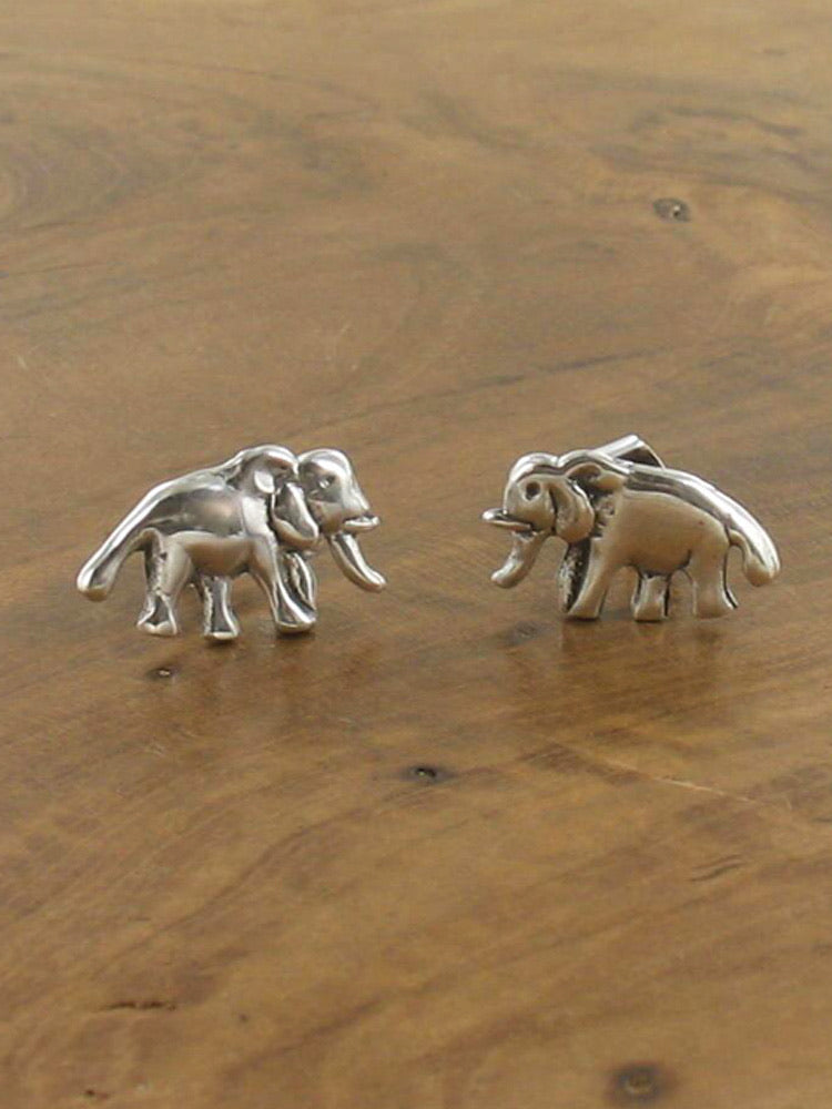 Sands Silver Elephant Earrings