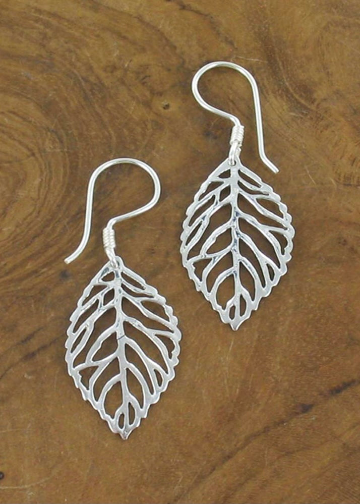 Sands Silver Leaf Earring