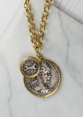 My Doris - Roman Coin Necklace*
